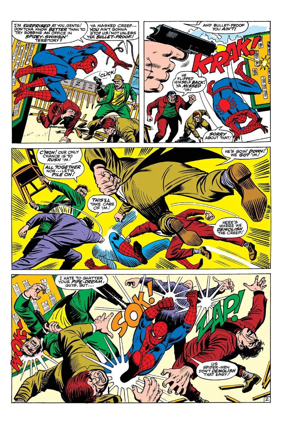 Interior preview from Spider-Man